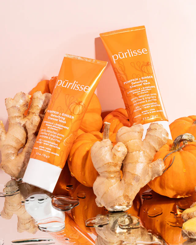 PURLISSE PUMPKIN + GINGER DETOXIFYING CHARCOAL MASK