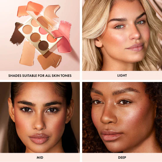 ICONIC LONDON Multi-Use cream Blush, Bronze and Highlighter to add warmth, depth and glow.