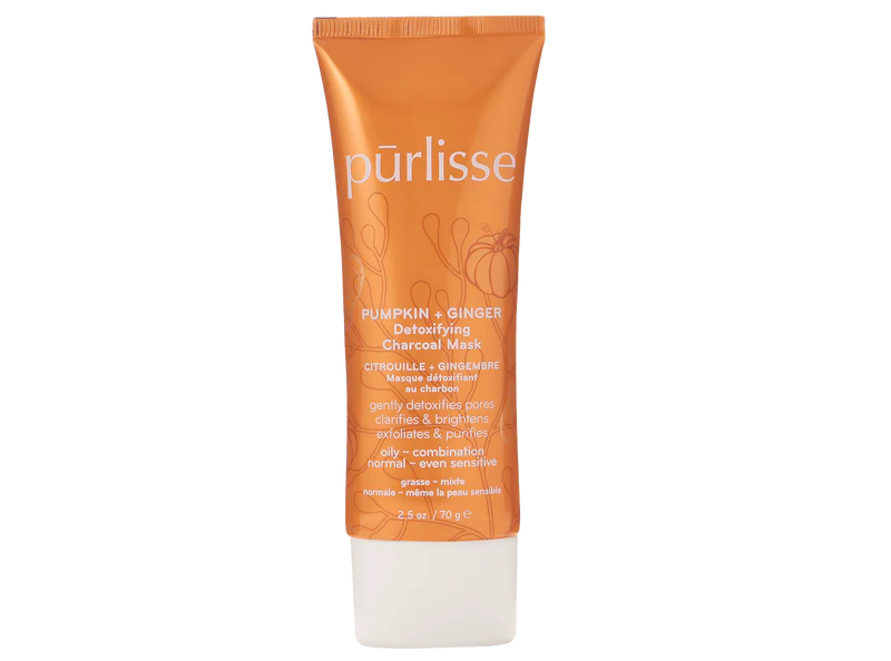 PURLISSE PUMPKIN + GINGER DETOXIFYING CHARCOAL MASK