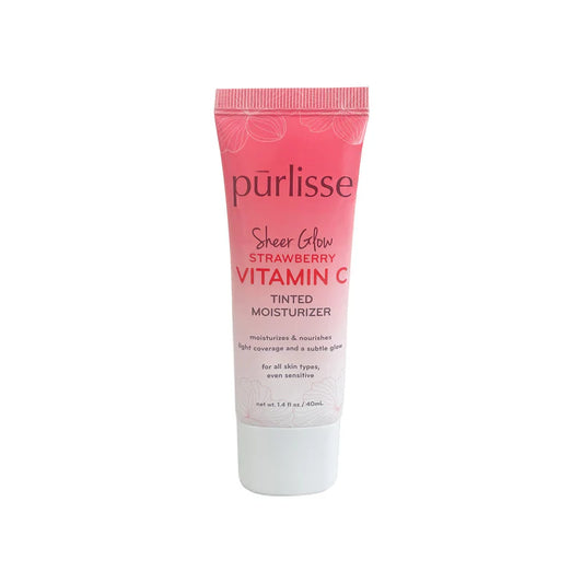 PURLISSE Sheer Glow Strawberry Vitamin C Tinted Moisturizer tono MEDIUM