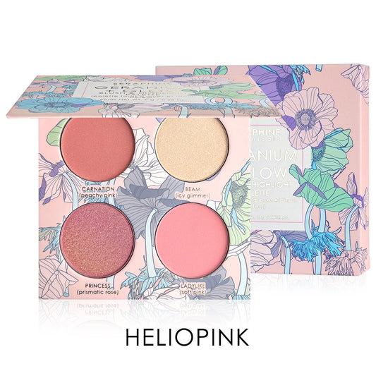 SERAPHINE BOTANICALS geranium + glow - blush & highlight palette