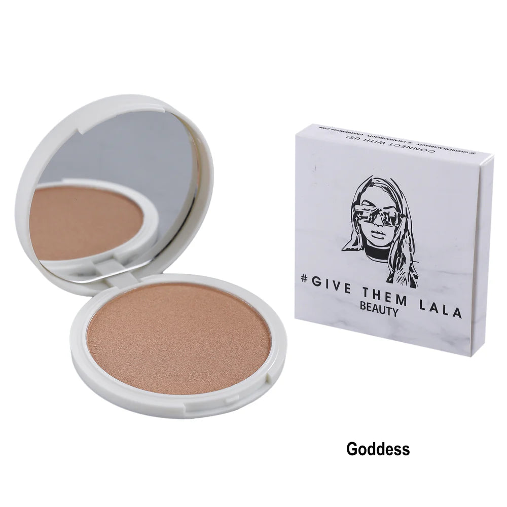 GIVE THEM LALA BEAUTY PRESSED HIGHLIGHTER tono GODDESS