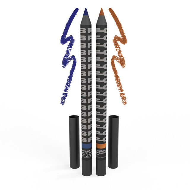 BEAUTY FOR CERTAIN PERFECT COLLAB PENCIL EYELINER tono azul y bronze